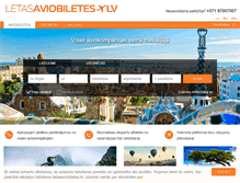 Tablet Screenshot of letasaviobiletes.lv